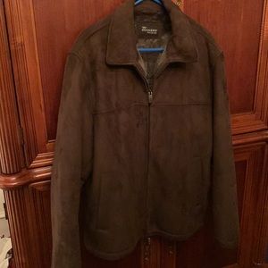 Dockers Brown Faux Suede Jacket